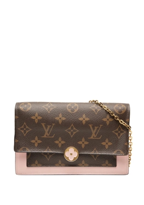 Louis Vuitton Pre-Owned 2019 Monogram Flore Wallet On Chain crossbody bag - Brown