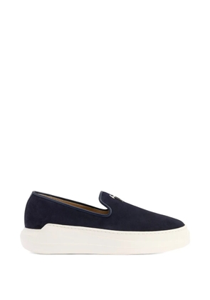 Giuseppe Zanotti Conley signature velour loafers - Blue