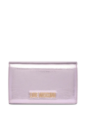 Love Moschino chain clutch bag - Purple