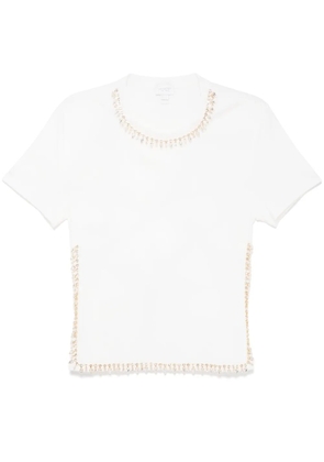 Giambattista Valli crystal-embellished T-shirt - White