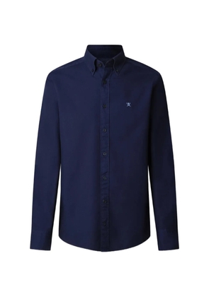 Hackett Oxford logo-embroidered shirt - Blue