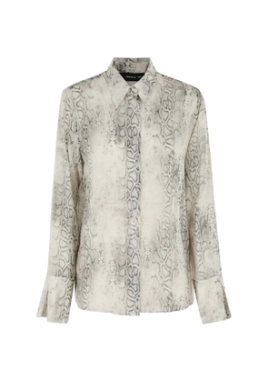 Federica Tosi snakeskin-print shirt - White