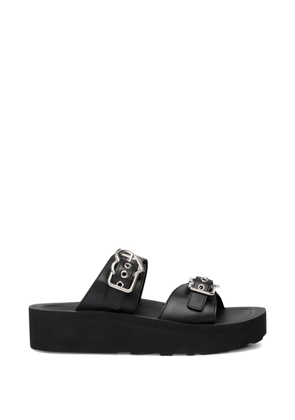 Love Moschino buckle strap sandals - Black