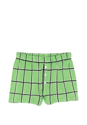 Guest In Residence plaid shorts - Green