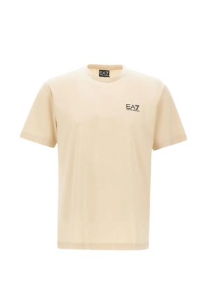 Ea7 Emporio Armani logo crew-neck T-shirt - Neutrals
