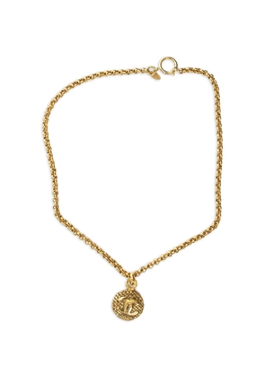 CHANEL Pre-Owned round pendant necklace - Gold