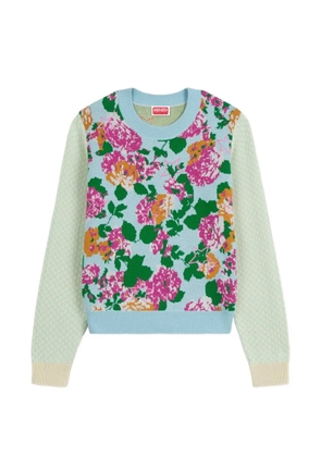 Kenzo floral crew-neck sweater - Green