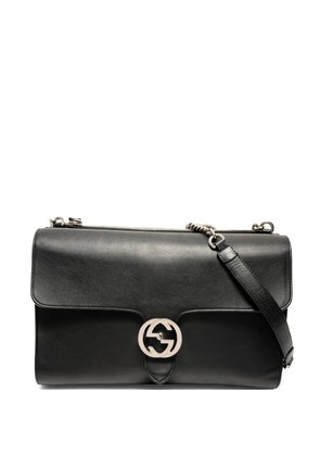 Gucci Pre-Owned 2016-2025 Dollar Interlocking G leather cross body bag - Black