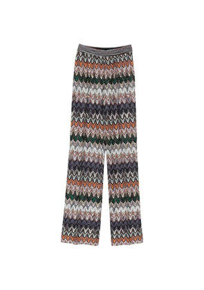 Missoni elasticated-waistband trousers - Green