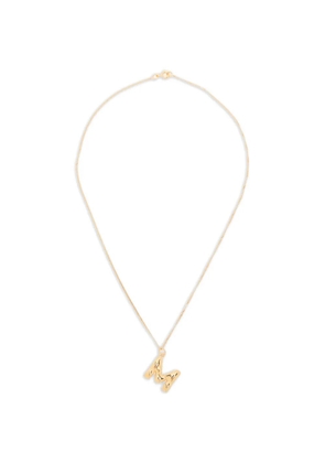 Completedworks M-initial pendant necklace - Gold