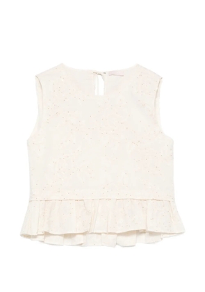 LIU JO floral sequin blouse - Neutrals