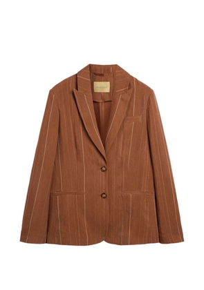 Momoni pinstripe two-button blazer - Brown