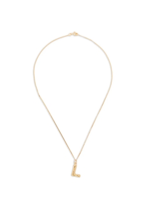 Completedworks L-initial pendant necklace - Gold