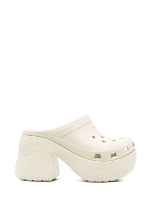 Crocs Siren perforated heeled sandals - Neutrals