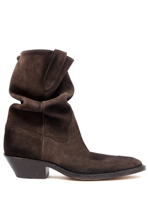 Maison Margiela Tabi 55mm slouchy Western boots - Brown