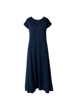 SILK95FIVE V-neck midi dress - Blue