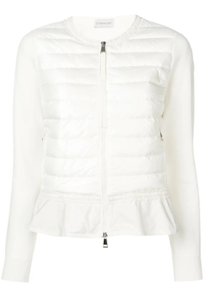 Moncler padded front jacket - White