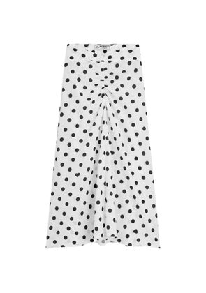 Fiorucci polka-dot midi skirt - White