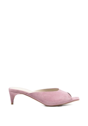 Tela square-toe slippers - Pink