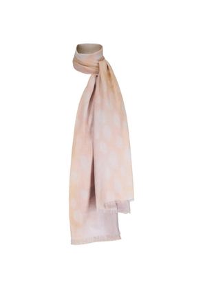 Kinross Cashmere fringed-trim scarf - Neutrals