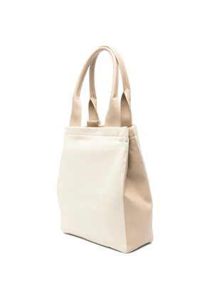 Max Mara logo-embossed tote bag - Neutrals