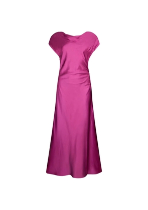 LIU JO V-back short-sleeve midi dress - Pink