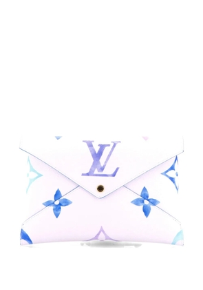 Louis Vuitton Pre-Owned Kirigami Pochette Set By The Pool Monogram Watercolor Giant clutch bag - Blue