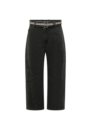 MORDECAI pockets belt trousers - Black