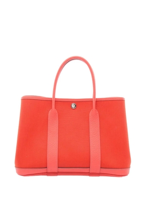 Hermès Pre-Owned 2020 Toile and Negonda Garden Party 30 satchel - Red