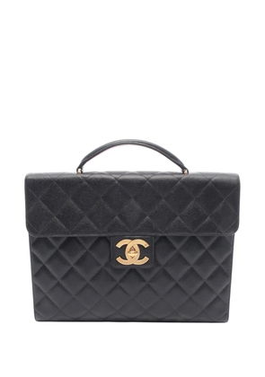 CHANEL Pre-Owned 1991-1994 Quilted Caviar Flap business bag - Black