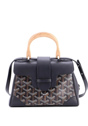 Goyard Pre-Owned Saigon Top Handle Bag Coated Canvas with Leather Mini shoulder bag - Black