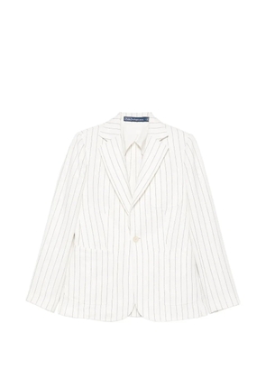 Polo Ralph Lauren striped single-breasted jacket - White