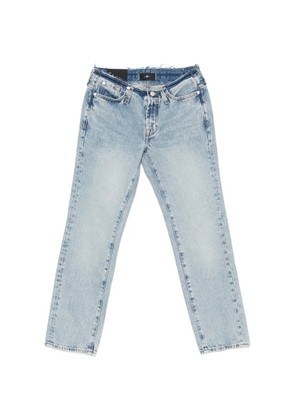 7 For All Mankind frayed-trim jeans - Blue