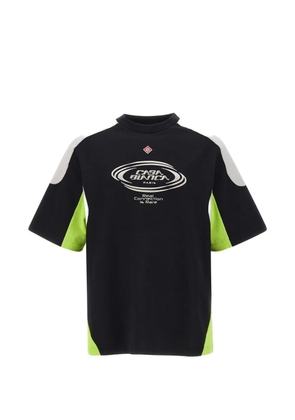 Casablanca colour block logo T-shirt - Black