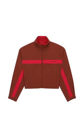 Saint Laurent zip embroidered jacket - Brown