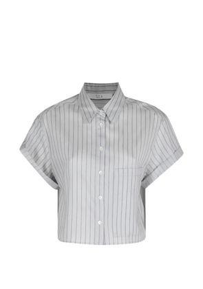 Tela Rocky stripe short-sleeve top - Grey