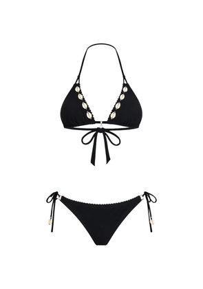 BANANA MOON shell-detail bikini - Black