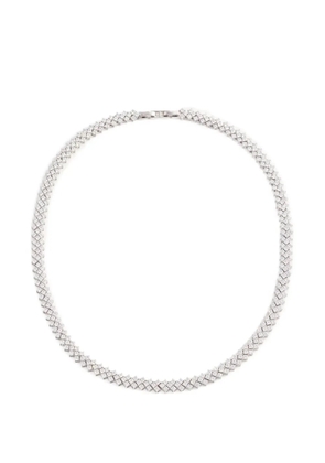 Self-Portrait embellishment necklace - Silver