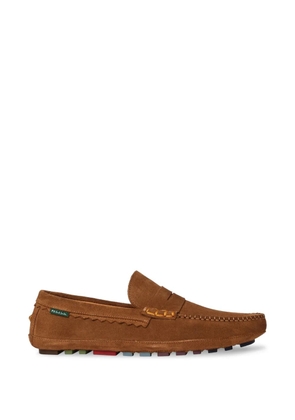 PS Paul Smith stitching trim loafers - Brown