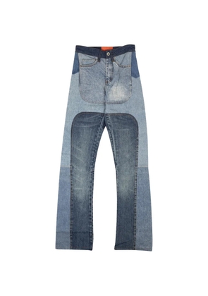 Who Decides War patchwork-design jeans - Blue