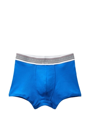 Versace ribbed cotton-jersey trunks - Blue