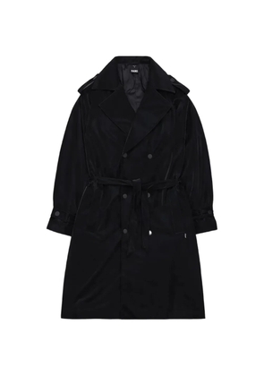 Rains belted double-breasted trench coat - Black