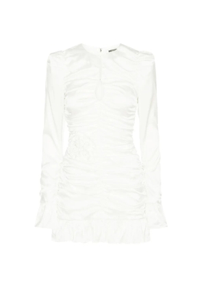 ROTATE BIRGER CHRISTENSEN flower ruffled mini dress - White