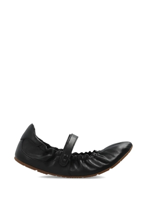 Coach strap ballet flats - Black