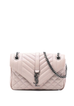 Saint Laurent Pre-Owned 2016 Medium Sheepskin Triquilt Monogram College Bag shoulder bag - Pink