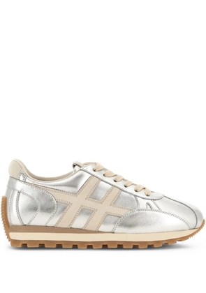 Hogan H671 86ER lace-up fastening sneakers - Silver