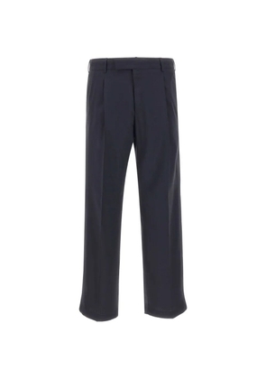PT Torino Quindici crease tailored virgin wool trousers - Blue