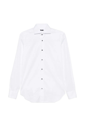 Barba french-collar button shirt - White