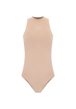 VETEMENTS logo-detail bodysuit - Neutrals