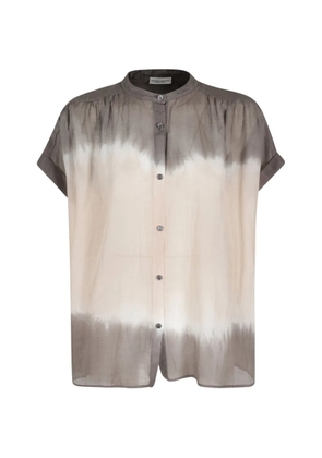 Roberto Collina round-neck buttoned shirt - Grey